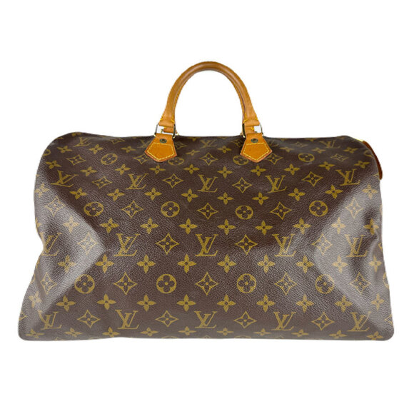 LOUIS VUITTON Brown Monogram Canvas Speedy 40 Bag